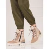 Bottes De Neige Shelovet à Lacets Pour Femmes Beige Brun