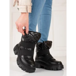 Bottes De Neige Shelovet Pour Femmes Noir Le Noir