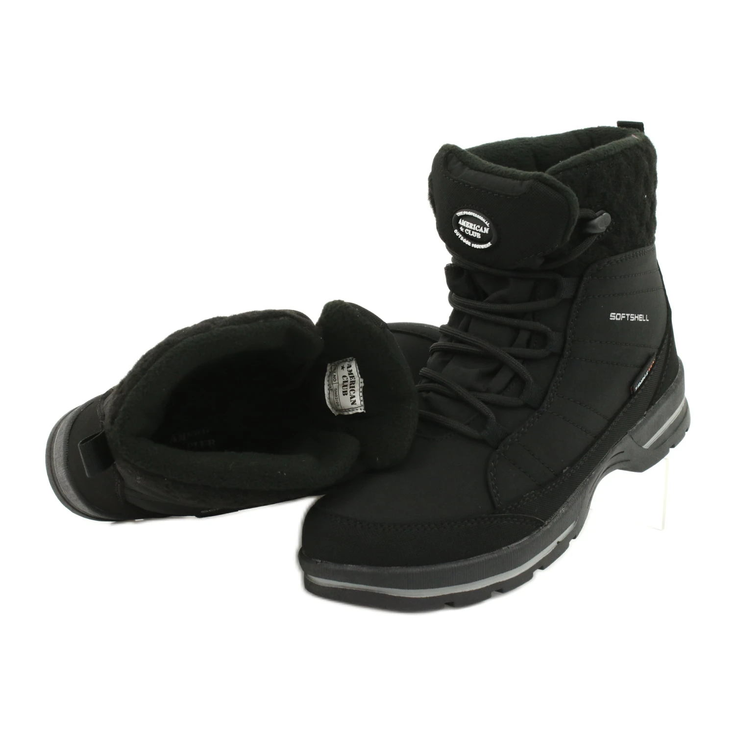 Bottes De Neige Softshell à Membrane American Club SN02/22 Noir Le Noir 1 Bottes De Neige Softshell à Membrane American Club SN02/22 Noir Le Noir