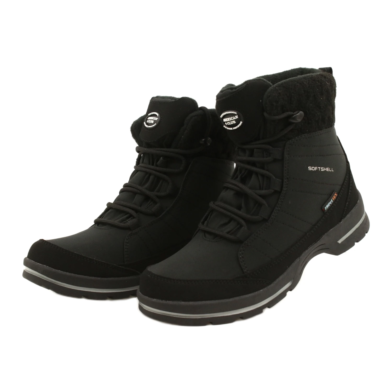 Bottes De Neige Softshell à Membrane American Club SN02/22 Noir Le Noir 3 Bottes De Neige Softshell à Membrane American Club SN02/22 Noir Le Noir – Image 3