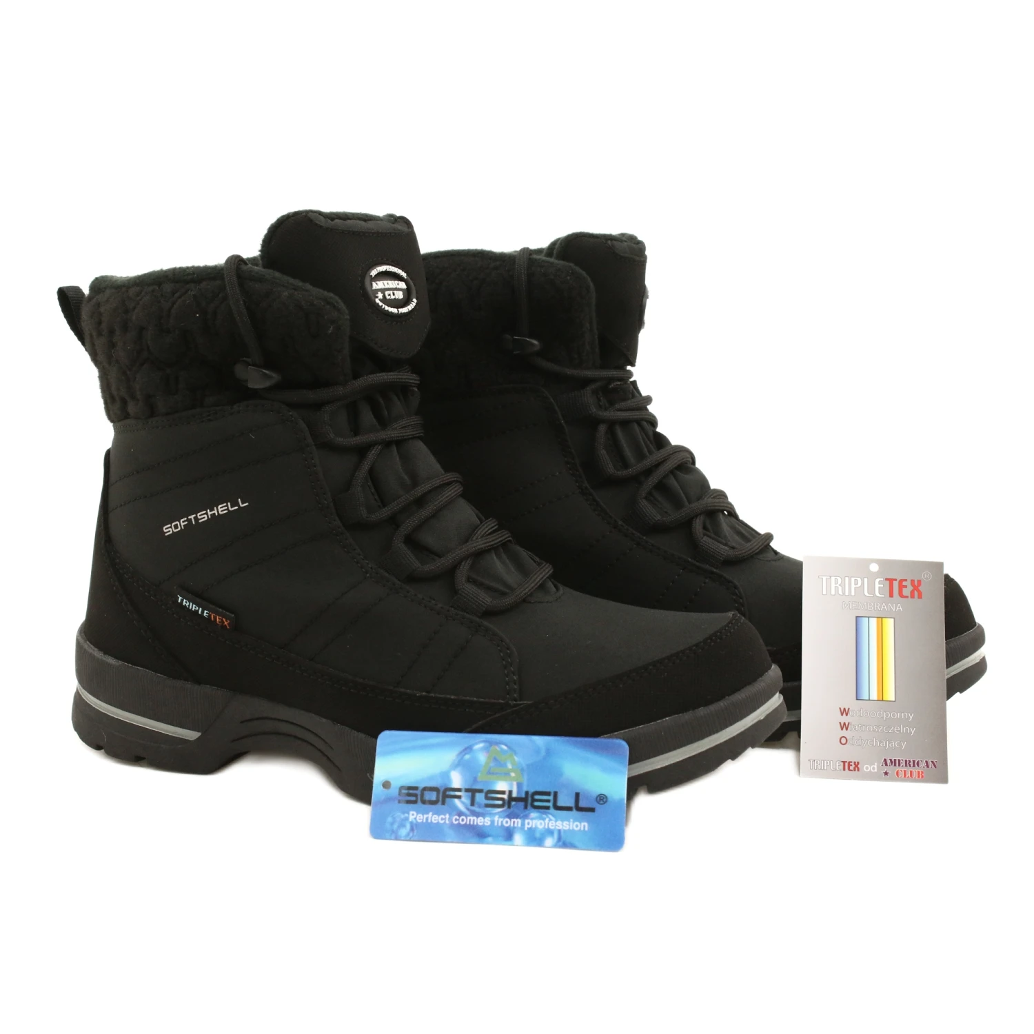 Bottes De Neige Softshell à Membrane American Club SN02/22 Noir Le Noir 6 Bottes De Neige Softshell à Membrane American Club SN02/22 Noir Le Noir – Image 6