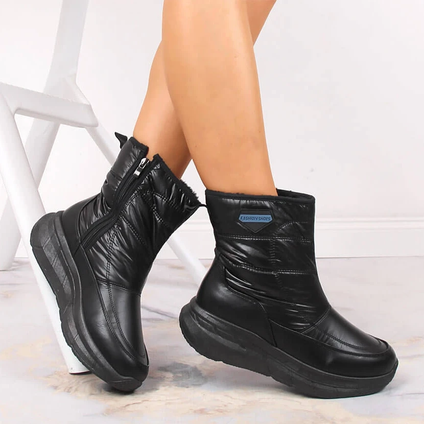 Bottes De Neige Sportives Isolées Noires Filippo Pour Femmes Le Noir 1 Bottes De Neige Sportives Isolées Noires Filippo Pour Femmes Le Noir