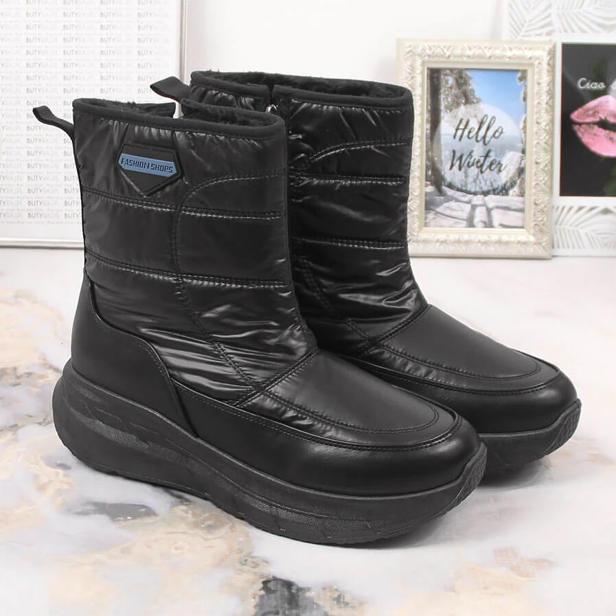 Bottes De Neige Sportives Isolées Noires Filippo Pour Femmes Le Noir 5 Bottes De Neige Sportives Isolées Noires Filippo Pour Femmes Le Noir – Image 5