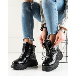 Bottes De Neige Sur La Plateforme VINCEZA Le Noir -Lumière Écarlate Bottes bottes de neige sur la plateforme vinceza le noir 3 2000x2000 1