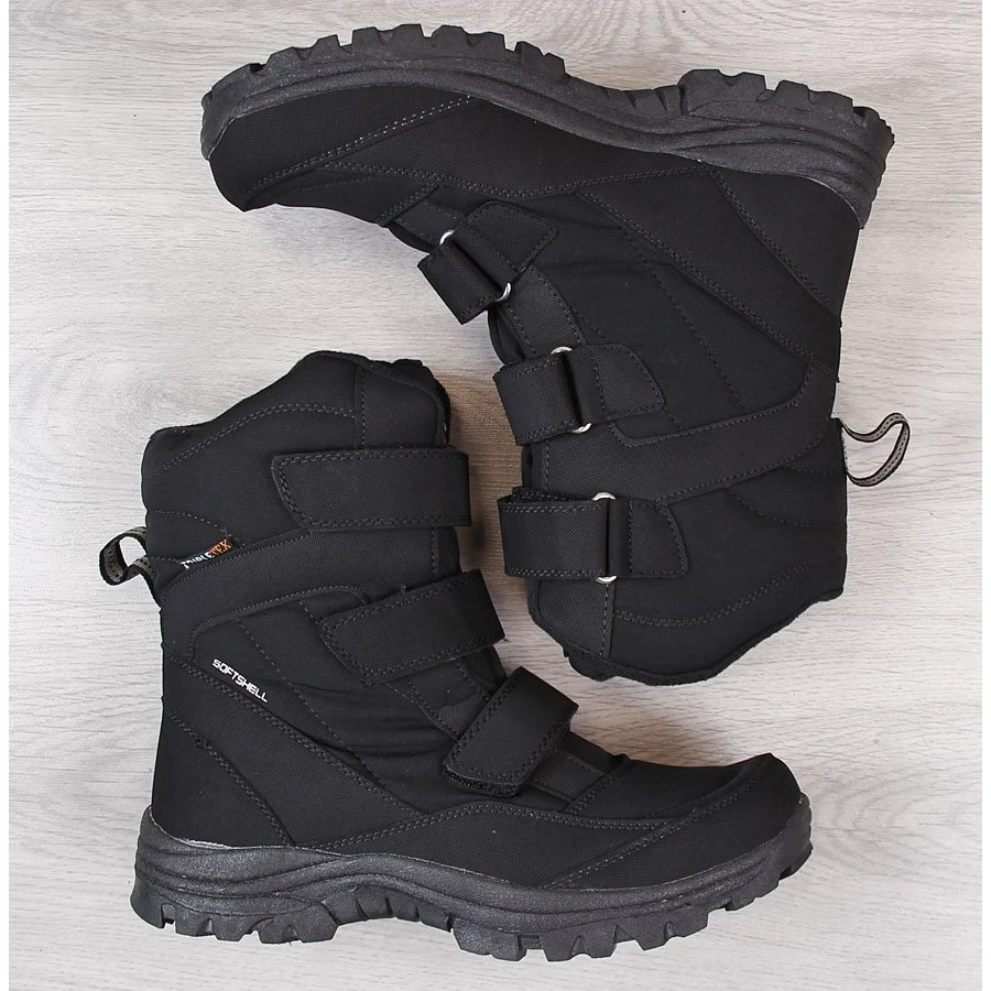 Bottes De Neige Trekking Imperméables Homme American Club Noires Le Noir 2 Bottes De Neige Trekking Imperméables Homme American Club Noires Le Noir – Image 2