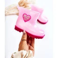 Bottes De Pluie Roses Pour Enfants Argent -Lumière Écarlate Bottes bottes de pluie roses pour enfants argent 4 2000x2000 1