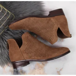 Bottes De Printemps Ajourées En Daim Vinceza Beige -Lumière Écarlate Bottes bottes de printemps ajourees en daim vinceza beige 3 2000x2000 1