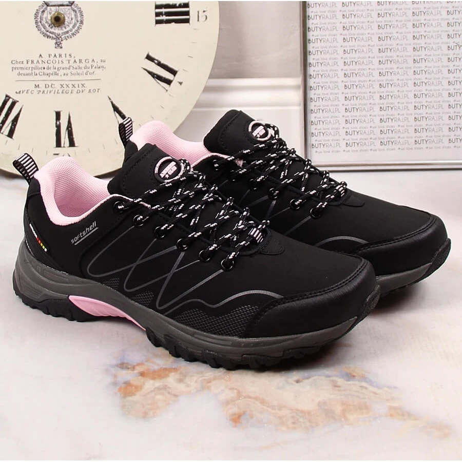 Bottes De Randonnée Imperméables American Club Noires Pour Femmes Le Noir Rose 6 Bottes De Randonnée Imperméables American Club Noires Pour Femmes Le Noir Rose – Image 6