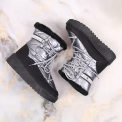 Bottes D'hiver Chaudes à Lacets Argentées Pour Femmes Filippo -Lumière Écarlate Bottes bottes dhiver chaudes a lacets argentees pour femmes filippo 6 2000x2000 1