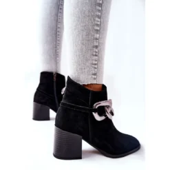 Bottes En Cuir Avec Chaîne Laura Messi Noir 2345 Le Noir -Lumière Écarlate Bottes bottes en cuir avec chaine laura messi noir 2345 le noir 5 2000x2000 1