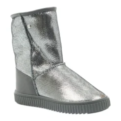 Bottes En Cuir Bartek 477750 Laine Naturelle Argent Gris
