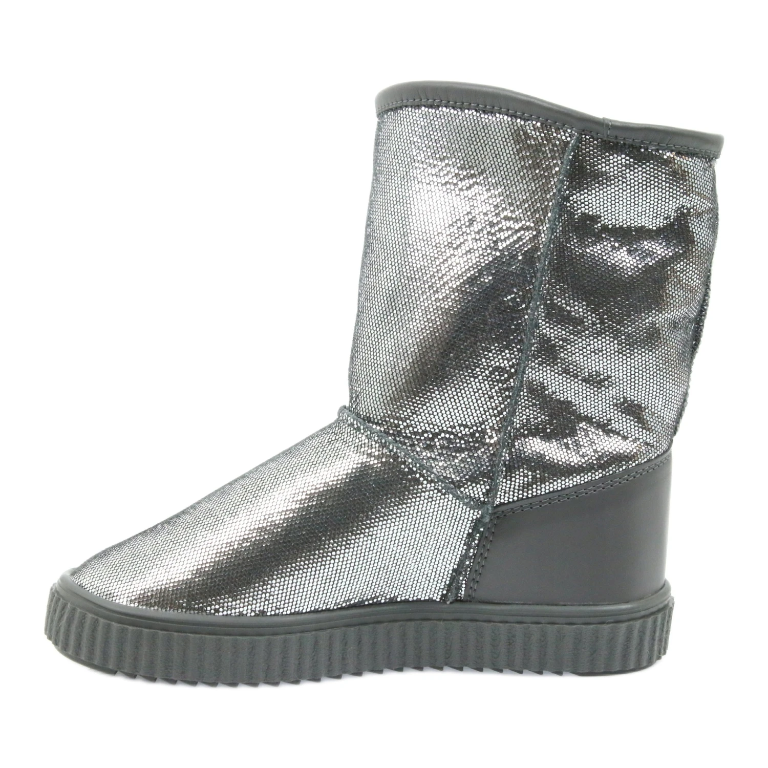 Bottes En Cuir Bartek 477750 Laine Naturelle Argent Gris 2 Bottes En Cuir Bartek 477750 Laine Naturelle Argent Gris – Image 2
