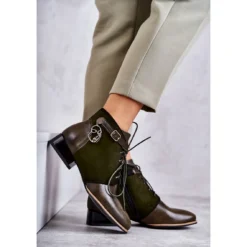 Bottes En Cuir Pour Femme Maciejka 5743A-09 Vert