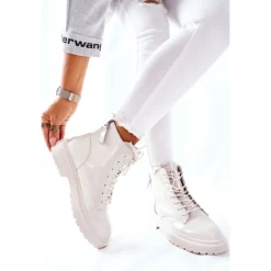 Bottes En Cuir Pour Femmes GOE II2N4013 Blanc Blanche -Lumière Écarlate Bottes bottes en cuir pour femmes goe ii2n4013 blanc blanche 3 2000x2000 1