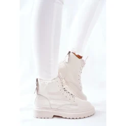 Bottes En Cuir Pour Femmes GOE II2N4013 Blanc Blanche -Lumière Écarlate Bottes bottes en cuir pour femmes goe ii2n4013 blanc blanche 4 2000x2000 1
