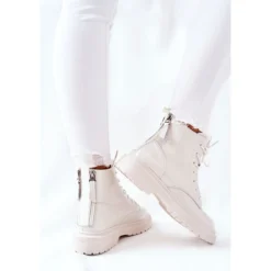 Bottes En Cuir Pour Femmes GOE II2N4013 Blanc Blanche -Lumière Écarlate Bottes bottes en cuir pour femmes goe ii2n4013 blanc blanche 5 2000x2000 1