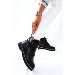 Bottes En Cuir Pour Femmes GOE II2N4014 Noir Le Noir -Lumière Écarlate Bottes bottes en cuir pour femmes goe ii2n4014 noir le noir 3 2000x2000 1