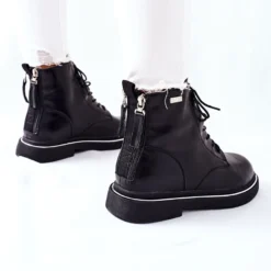 Bottes En Cuir Pour Femmes GOE II2N4014 Noir Le Noir -Lumière Écarlate Bottes bottes en cuir pour femmes goe ii2n4014 noir le noir 4 2000x2000 1