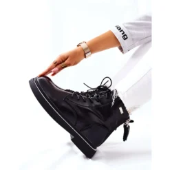 Bottes En Cuir Pour Femmes GOE II2N4014 Noir Le Noir -Lumière Écarlate Bottes bottes en cuir pour femmes goe ii2n4014 noir le noir 7 2000x2000 1