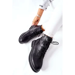 Bottes En Cuir Pour Femmes GOE II2N4014 Noir Le Noir -Lumière Écarlate Bottes bottes en cuir pour femmes goe ii2n4014 noir le noir 8 2000x2000 1