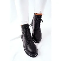 Bottes En Cuir Pour Femmes GOE II2N4014 Noir Le Noir -Lumière Écarlate Bottes bottes en cuir pour femmes goe ii2n4014 noir le noir 9 2000x2000 1