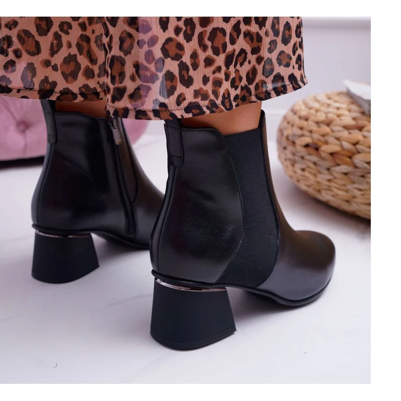 Bottes En Cuir Pour Femmes Laura Messi Noir 2034 Le Noir 2 Bottes En Cuir Pour Femmes Laura Messi Noir 2034 Le Noir – Image 2