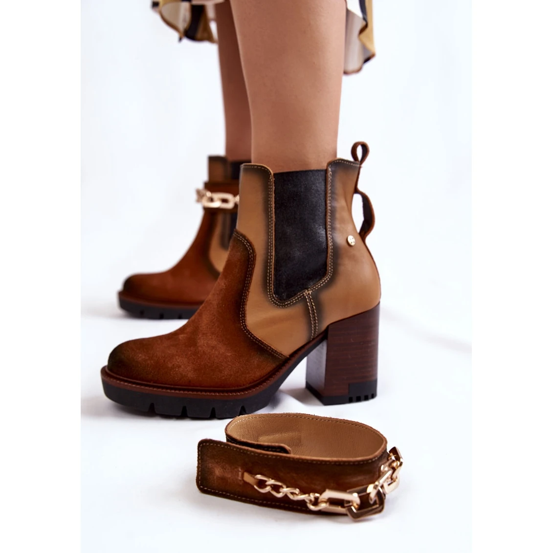 Bottes En Cuir Pour Femmes Maciejka 05781-29 Rouge Beige Brun 7 Bottes En Cuir Pour Femmes Maciejka 05781-29 Rouge Beige Brun – Image 7