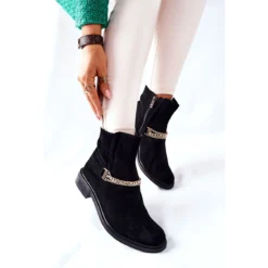 Bottes En Cuir Pour Femmes Nicole Black Dome Le Noir -Lumière Écarlate Bottes bottes en cuir pour femmes nicole black dome le noir 6 2000x2000 1