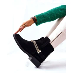 Bottes En Cuir Pour Femmes Nicole Black Dome Le Noir -Lumière Écarlate Bottes bottes en cuir pour femmes nicole black dome le noir 7 2000x2000 1