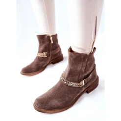 Bottes En Cuir Pour Femmes Nicole Brown Dome Brun -Lumière Écarlate Bottes bottes en cuir pour femmes nicole brown dome brun 4 2000x2000 1