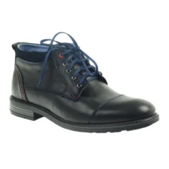 Bottes En Cuir Sur La Fermeture éclair Nikopol 689 Le Noir