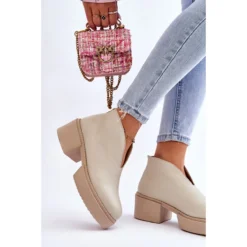 Bottes En Cuir Sur Talons Massifs Nicole 2795/054 Beige Clair -Lumière Écarlate Bottes bottes en cuir sur talons massifs nicole 2795 054 beige clair 3 2000x2000 1