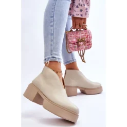 Bottes En Cuir Sur Talons Massifs Nicole 2795/054 Beige Clair -Lumière Écarlate Bottes bottes en cuir sur talons massifs nicole 2795 054 beige clair 4 2000x2000 1