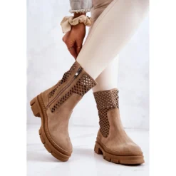 Bottes En Cuir Workers Nicole Marron Clair 2711 Brun -Lumière Écarlate Bottes bottes en cuir workers nicole marron clair 2711 brun 3 2000x2000 1