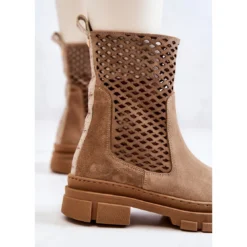 Bottes En Cuir Workers Nicole Marron Clair 2711 Brun -Lumière Écarlate Bottes bottes en cuir workers nicole marron clair 2711 brun 4 2000x2000 1