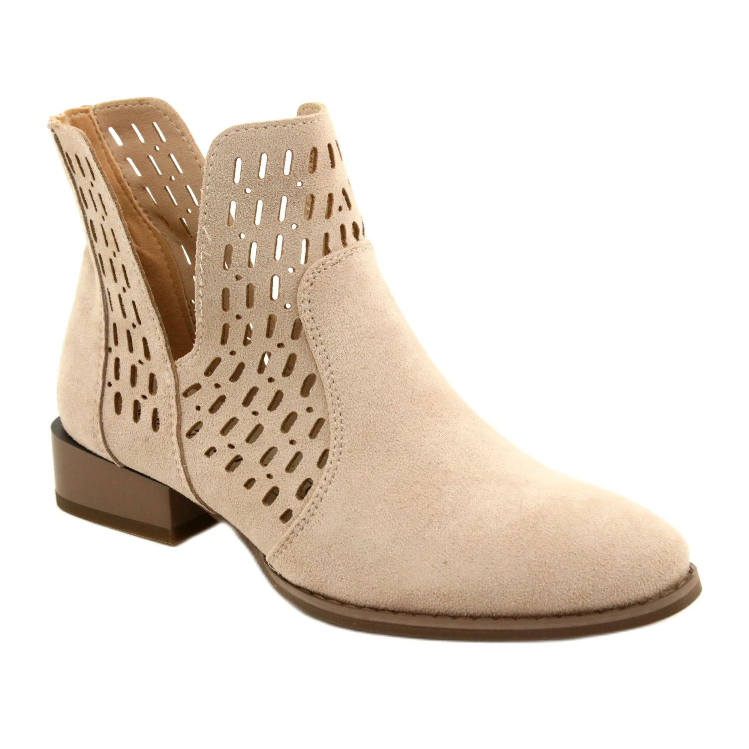 Bottes En Daim Femme Daszyński Beige SA197-12 1 Bottes En Daim Femme Daszyński Beige SA197-12