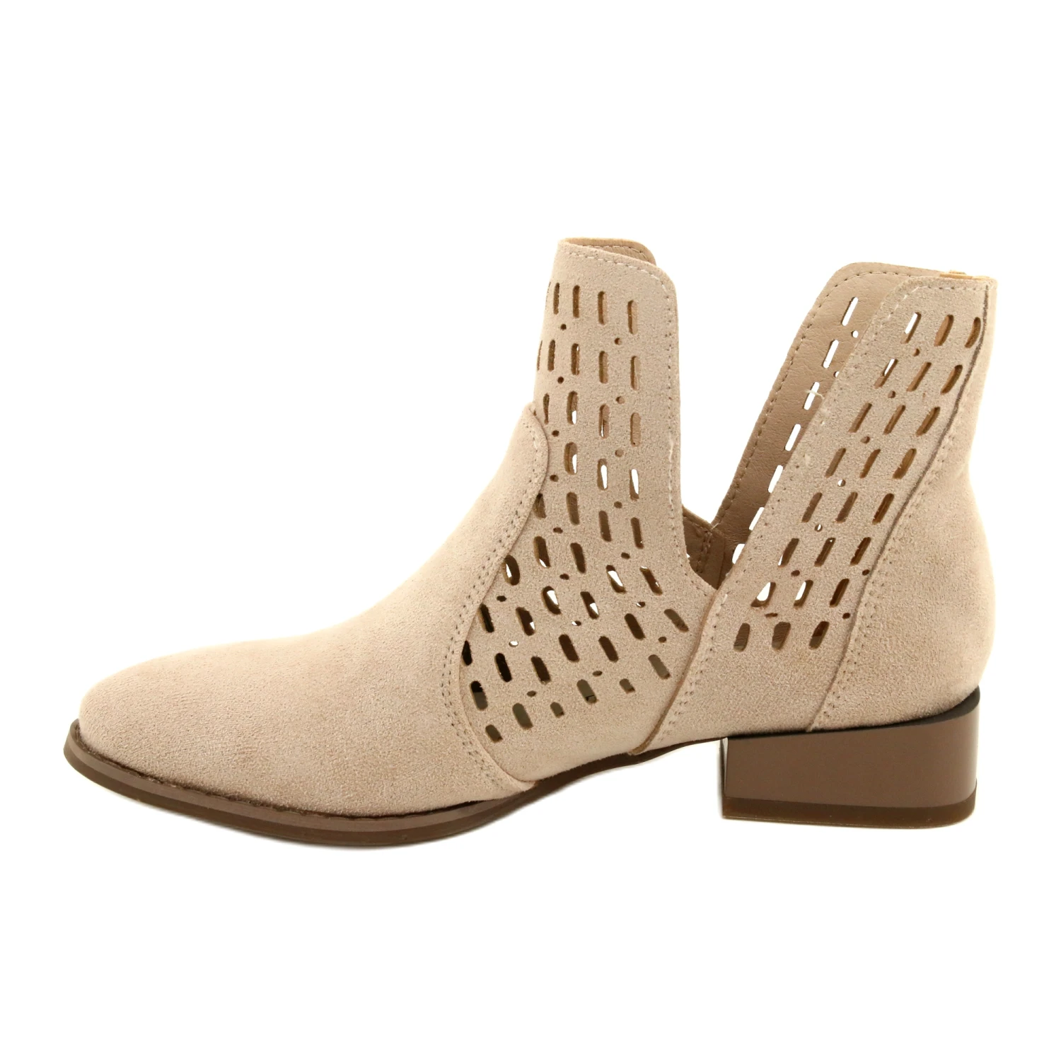 Bottes En Daim Femme Daszyński Beige SA197-12 2 Bottes En Daim Femme Daszyński Beige SA197-12 – Image 2