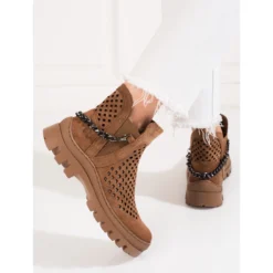 Bottes Femme Ajourées Potocki Marron Brun -Lumière Écarlate Bottes bottes femme ajourees potocki marron brun 3 2000x2000 1