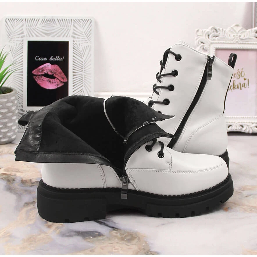 Bottes Femme Avec Mocassins Chauds Blancs Laura La.Fi Blanche 3 Bottes Femme Avec Mocassins Chauds Blancs Laura La.Fi Blanche – Image 3