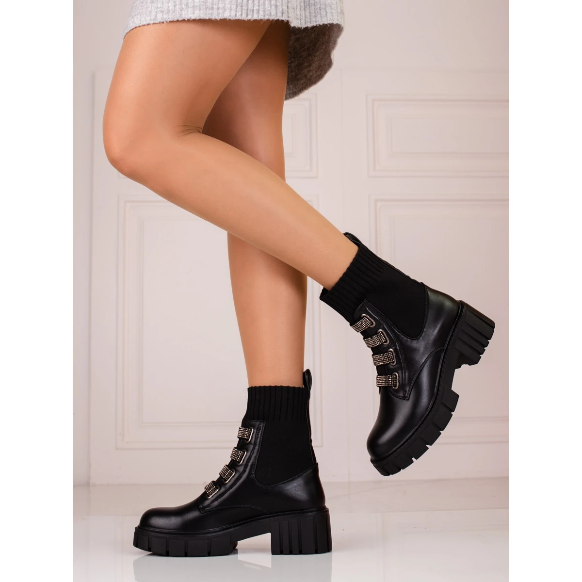 Bottes Femme Shelovet Noires Le Noir 2 Bottes Femme Shelovet Noires Le Noir – Image 2
