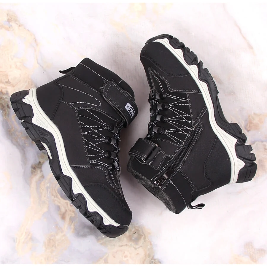 Bottes Garçon EVento Noires, Isolées En Laine De Mouton Le Noir 3 Bottes Garçon EVento Noires, Isolées En Laine De Mouton Le Noir – Image 3