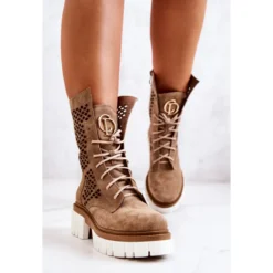 Bottes Hautes En Cuir Ouvrières Nicole Camel 2706 Brun -Lumière Écarlate Bottes bottes hautes en cuir ouvrieres nicole camel 2706 brun 4 2000x2000 1