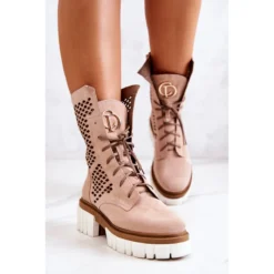 Bottes Hautes En Cuir Workers Nicole Rose 2706 Beige -Lumière Écarlate Bottes bottes hautes en cuir workers nicole rose 2706 beige 3 2000x2000 1
