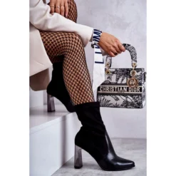 Bottes Hautes En Daim à Talons Hauts Laura Messi 2527 Noir Le Noir