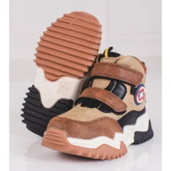 Bottes Hautes Pour Garçon Avec Velcro Shelovet Marron Brun