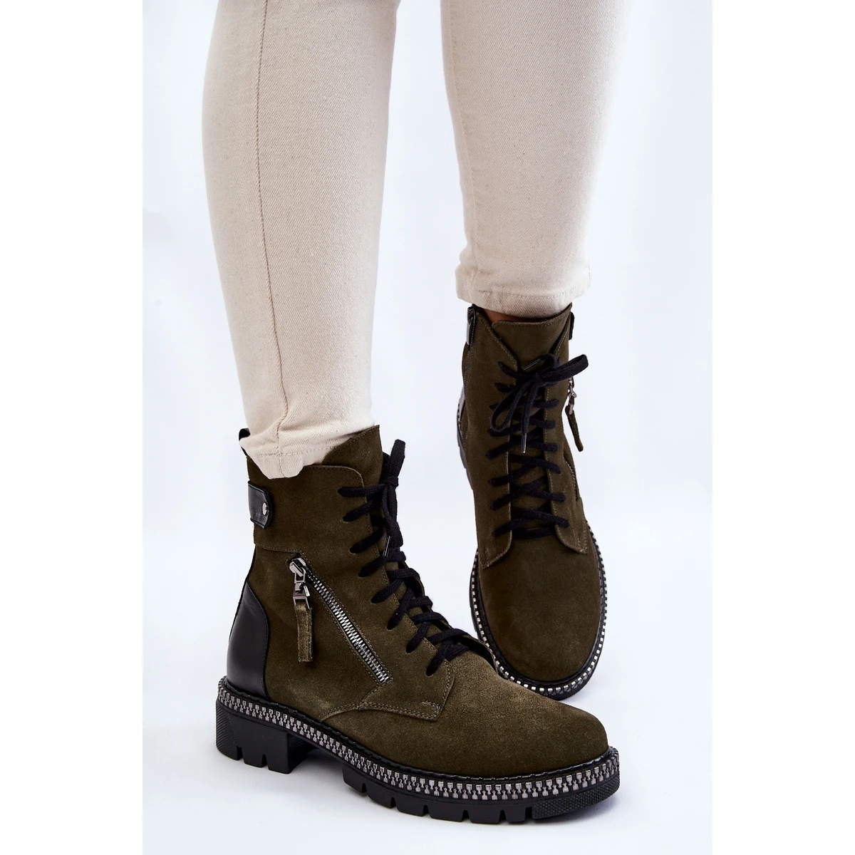 Bottes Isolées En Daim Laura Messi 2508 Vert 4 Bottes Isolées En Daim Laura Messi 2508 Vert – Image 4