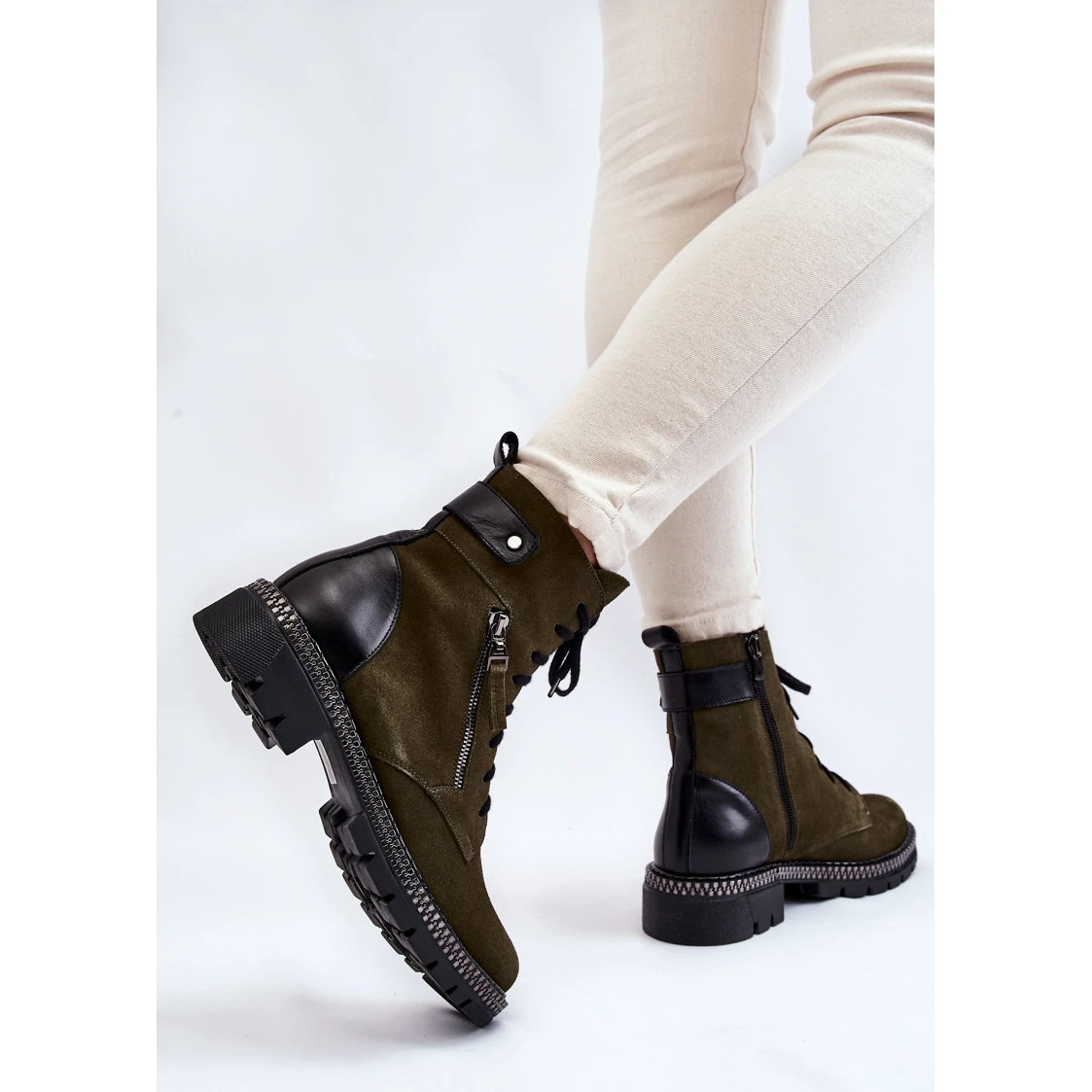 Bottes Isolées En Daim Laura Messi 2508 Vert 5 Bottes Isolées En Daim Laura Messi 2508 Vert – Image 5