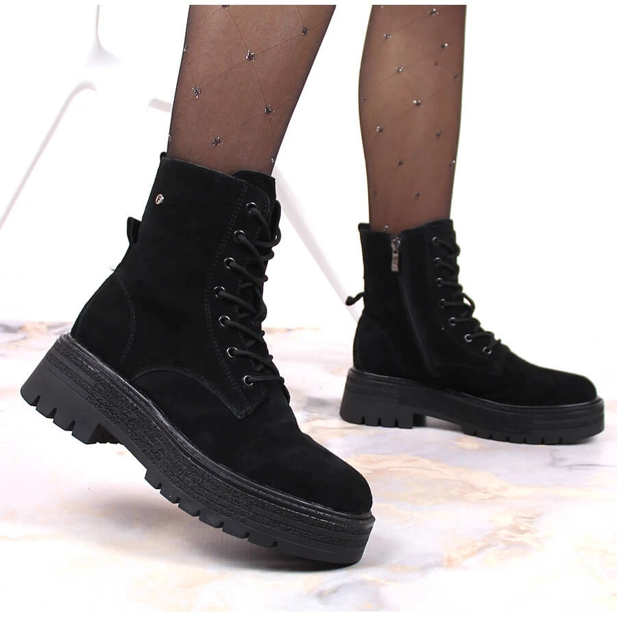 Bottes Isolées Pour Femmes En Cuir Suédé Noir Filippo Le Noir 3 Bottes Isolées Pour Femmes En Cuir Suédé Noir Filippo Le Noir – Image 3