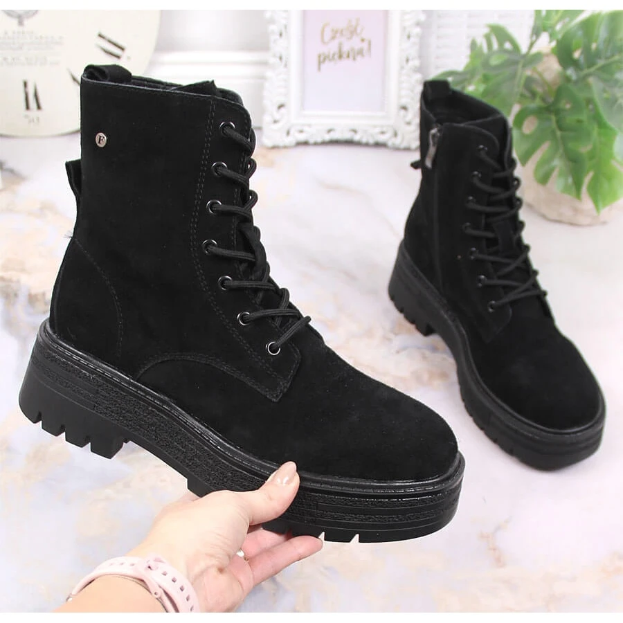 Bottes Isolées Pour Femmes En Cuir Suédé Noir Filippo Le Noir 4 Bottes Isolées Pour Femmes En Cuir Suédé Noir Filippo Le Noir – Image 4