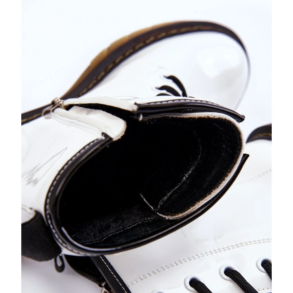 Bottes Laquées Isolées Femme GOE II2N4051 Blanc Blanche 8 Bottes Laquées Isolées Femme GOE II2N4051 Blanc Blanche – Image 8